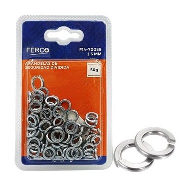 ARANDELA DE PRESION 6mm (1/4") (APROX.50grs). FERCO