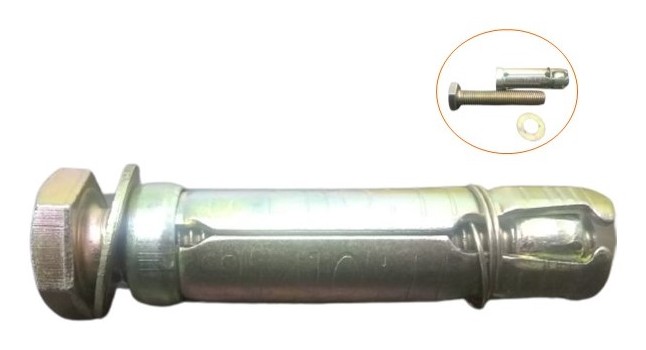 RAMPLUG METALICO 3/8" (10mm) C/TORNILLO. M10