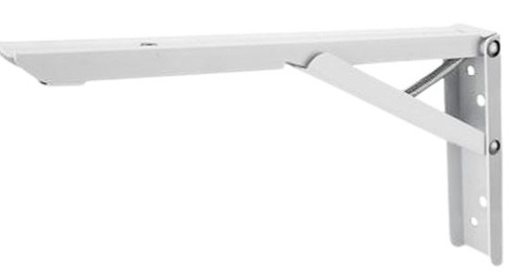 PIE DE AMIGO METALICO PLEGABLE 14" X 5" BLANCO. DYLLU