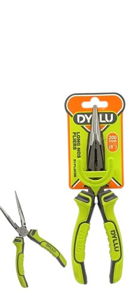 ALICATE TIPO PINZA 8" (200 mm) MANGO DE GOMA. DYLLU
