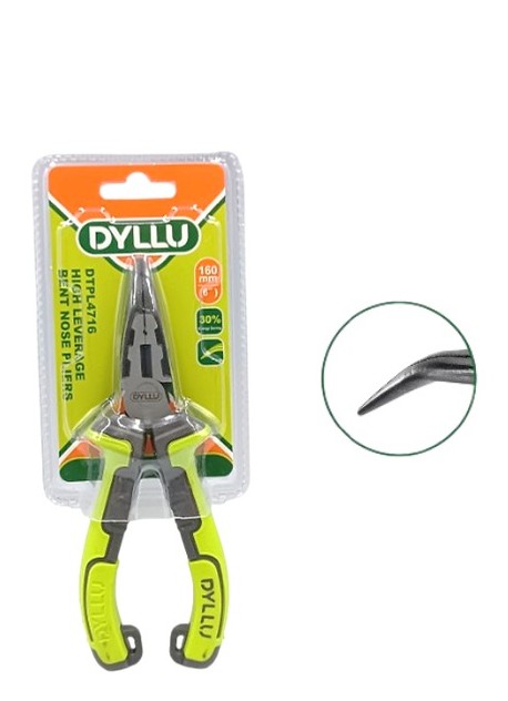 ALICATE TIPO PINZA PUNTA CURVA 6"(160MM), ALTO RENDIMIENTO. DYLLU