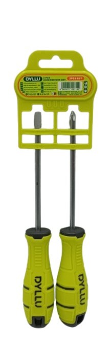 JUEGO DE DESTORNILLADORES 2 PZS (125mm) S2, MANGO ERGONOMICO. DYLLU