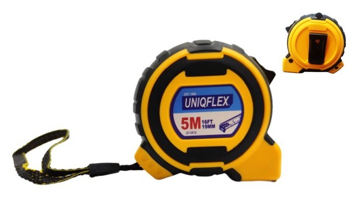 CINTA METRICA 5 mts X 19 mm. UNIQFLEX