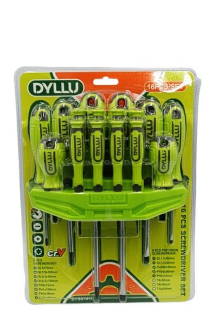 JUEGO DE DESTORNILLADORES DE PRECISION (16 PZS ) CR-V. DYLLU