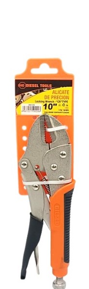 ALICATE DE PRESION 10"  RECTO.MANGO DE GOMA. DIESEL TOOLS
