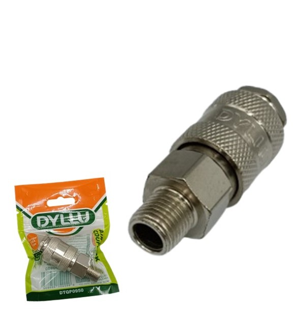 ACOPLE RAPIDO NEUMATICO 1/4", ROSCA MACHO. DYLLU